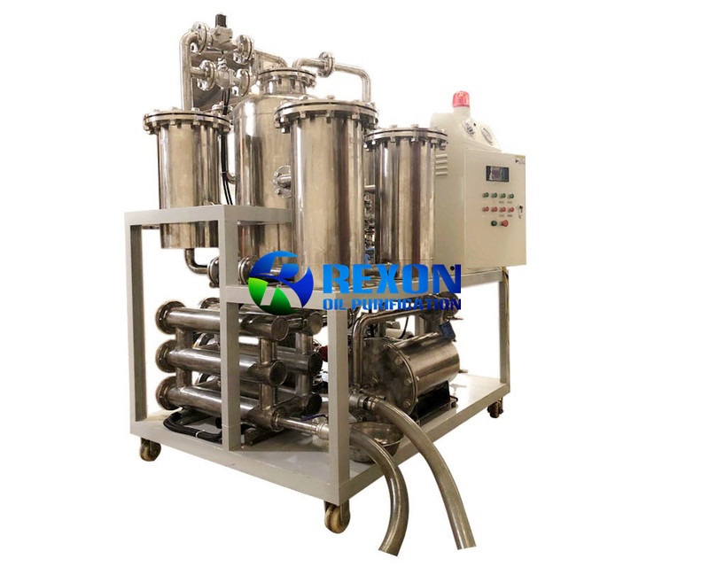 Vacuum Cooking Oil Filtration Machine Equip with Edible Filters and Stainless Steel Oil Pump