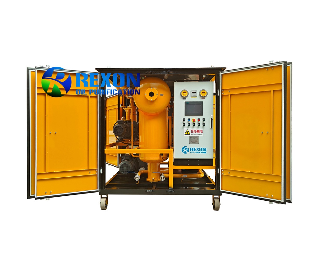 Double Stage High Vacuum Transformer Oil Filtration Machine Customized Type