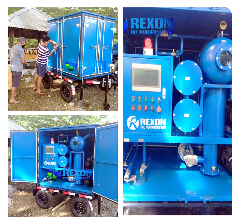 REXON Transformer Oil Regeneration Plant Runs Well at Customer’s Site