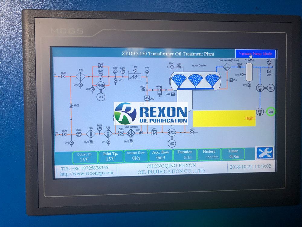REXON PLC Programming for Transformer Oil Purification System