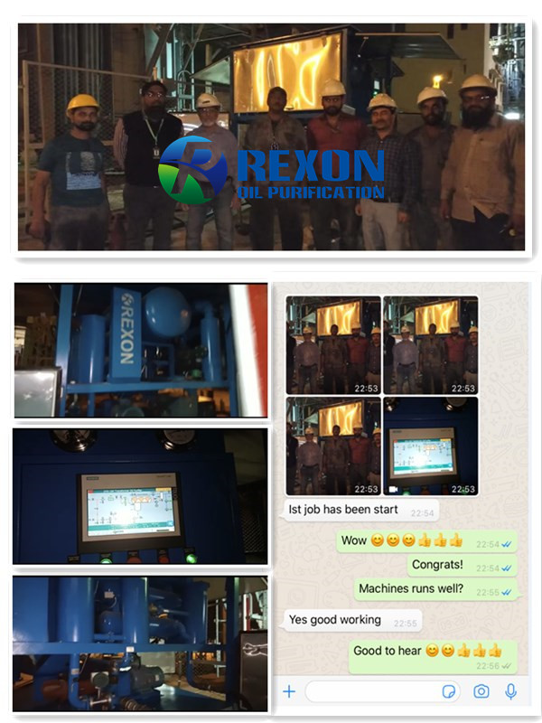 REXON Transformer Oil Purifier 9000LPH Used Well at Customer Site