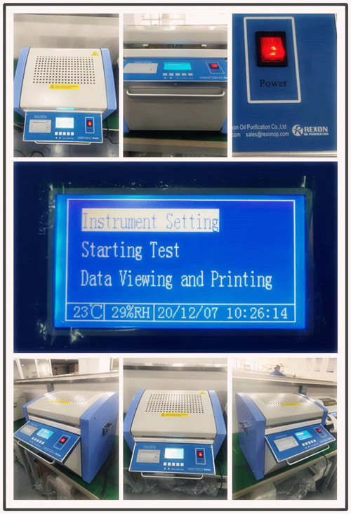 REXON Insulating Oil Withstand Voltage Tester Tested in Factory Today