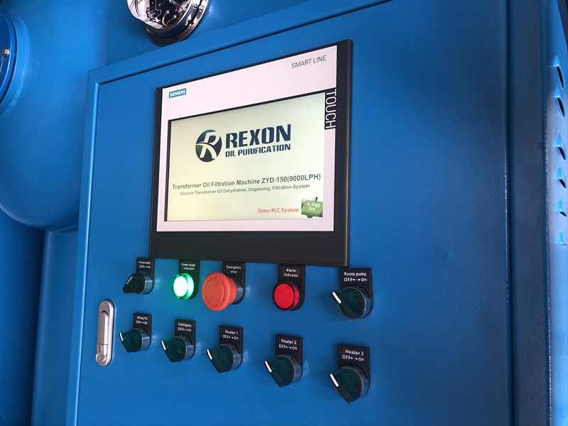 PLC Control System of REXON Oil Purifier