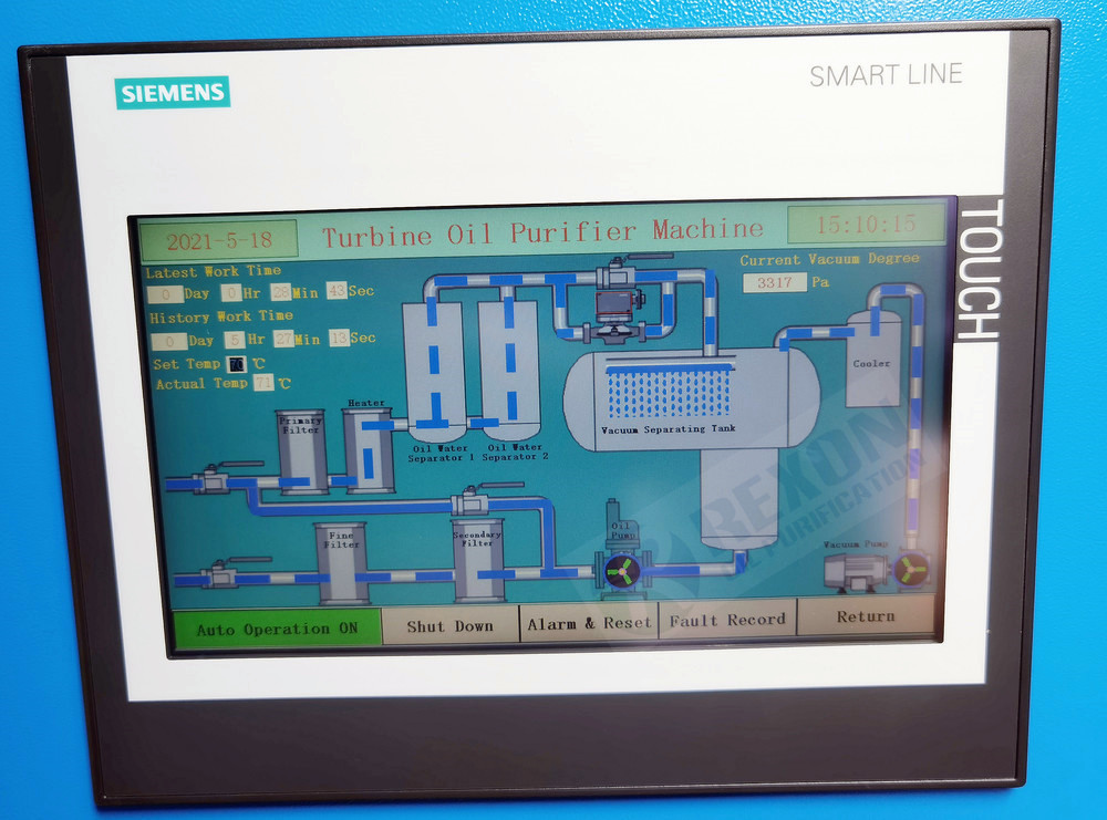 REXON New PLC Automatic Control System for Oil Purifier