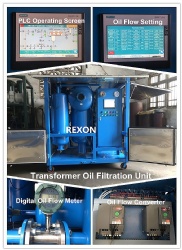 Oil Flow Variable from 0~9000Liters/Hour, High Vacuum Transformer Oil Filtration Machine ZYD-150