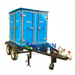 4-Wheel Trailer Mounted Transformer Oil Purifier for Onsite Power Substation Use