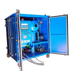 Thickened Weather-proof Type Double Stage High Vacuum Transformer Oil Filtration System