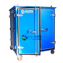 Thickened Weather-proof Type Double Stage High Vacuum Transformer Oil Filtration System