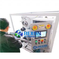 Double Stage High Vacuum Insulating Oil Purification Plant with Digital Gauges