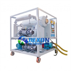 Double Stage High Vacuum Insulating Oil Purification Plant with Digital Gauges