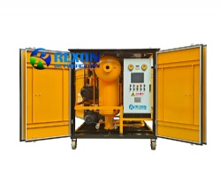 Double Stage High Vacuum Transformer Oil Filtration Machine Customized Type