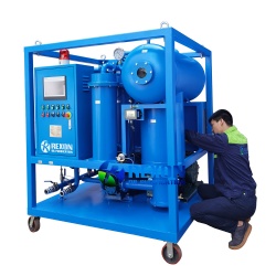 PLC Fully Automatic Turbine Oil Filtration Machine with Online Moisture Tester