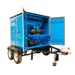 Upgraded Mobile Trailer Type Vacuum Transformer Oil Treatment Plant